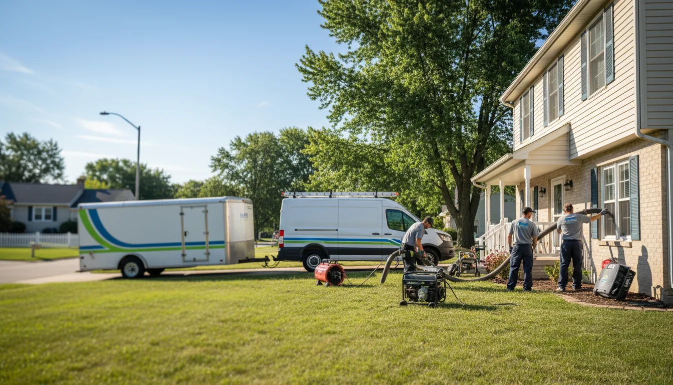 Flooded Basement Restoration And Cleanup With Repair in Petersburg, IN near me